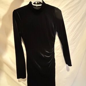 Mock Neck Mini Dress